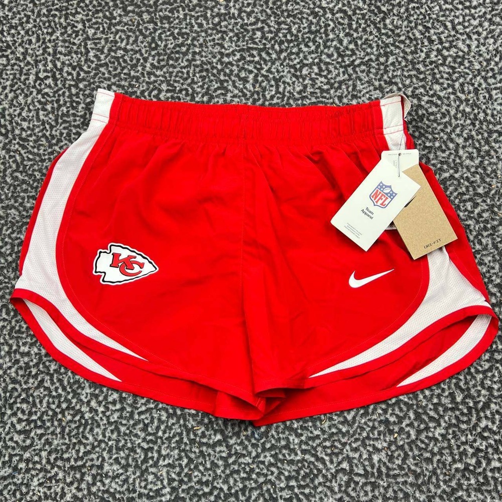 Nike Kansas City Chiefs NFL Dri-Fit Running Shorts Women Medium Red New M